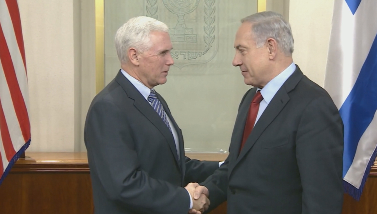 Pence le agradeció a Netanyahu el fuerte apoyo de Israel al accionar norteamericano en Siria