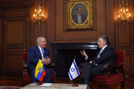 Netanyahu Santos colombia2