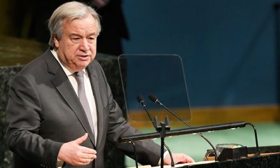 Secretary-General António Guterres addresses the high-level General Assembly plenary meeting on peacebuilding and sustaining peace.