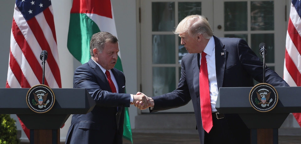 Trump Holds Joint Press Conf. With King Abdullah II Of Jordan At White House