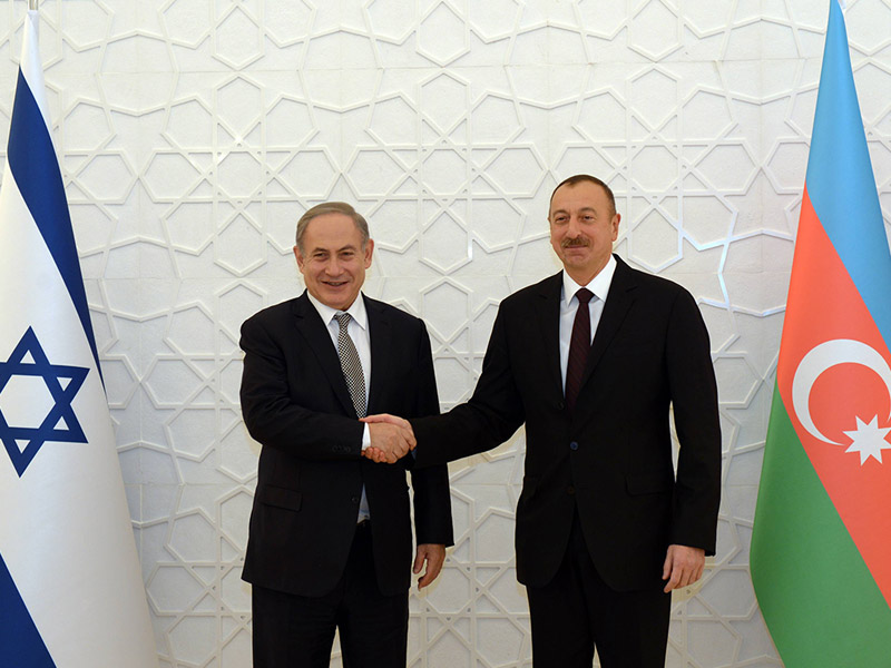 PM Netanyahu with Azerbaijan President Ilham Aliyev
