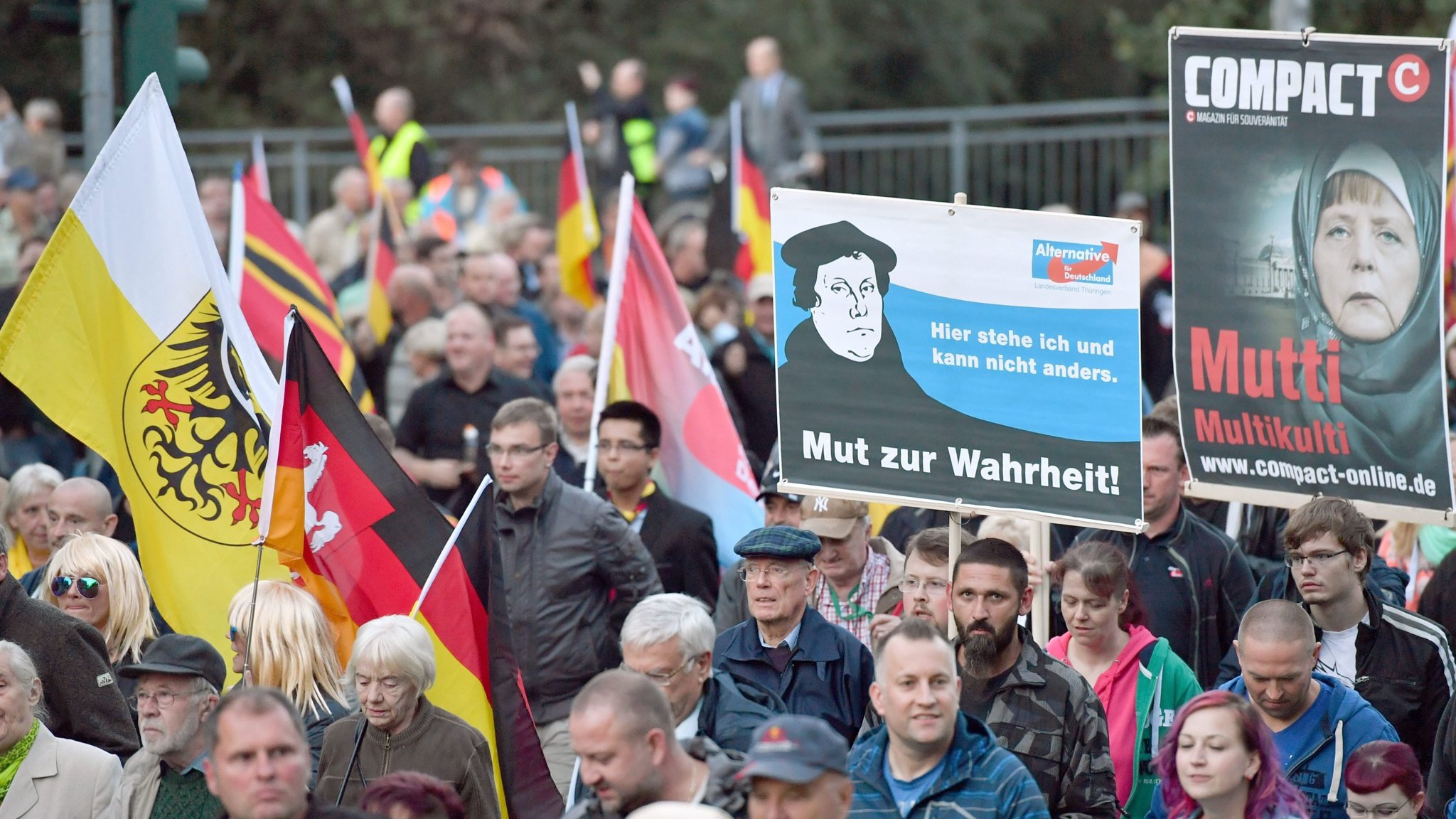 AfD demonstration in Erfurt