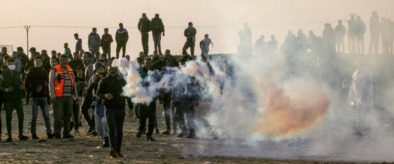 disturbios en la frontera con Gaza