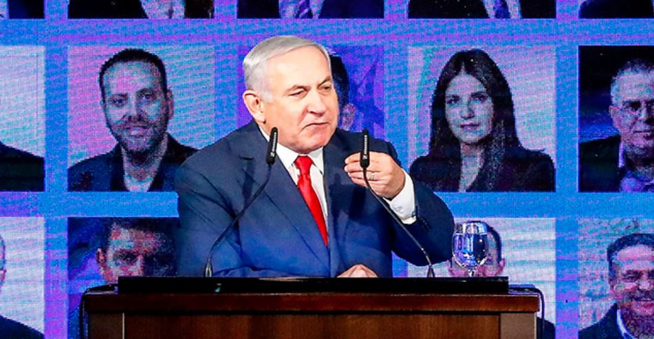 Netanyahu discurso de campaña electoral