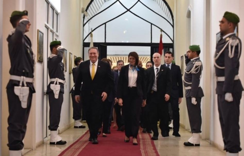 Pompeo en Beirut