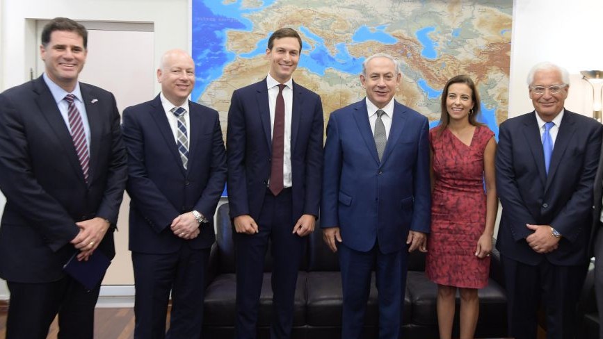 Netanyahu con delegación norteamericana