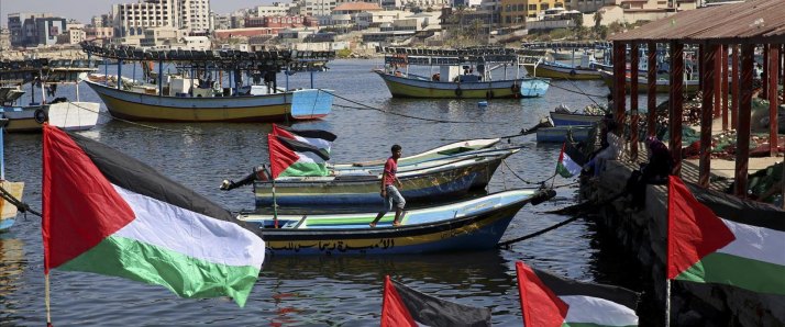 Franja de Gaza pescadores