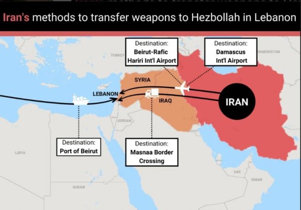 mapa Irán Hezbollah