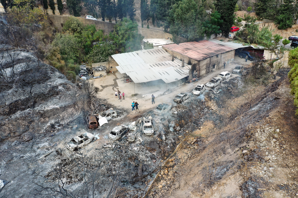 Multiple wildfires erupt in Lebanon