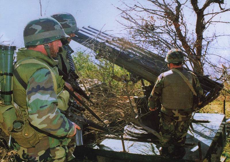 Hezbollah-fighters-man-a-122-mm-BM-21-grad-rocket