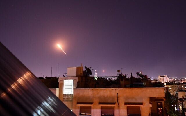 Syrian Air defences respond to Israeli missiles