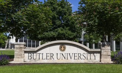 Butler University campus. Butler University is a private Liberal Arts college and was established in 1855.