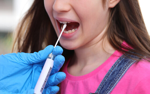 asymptomatic little girl swabs for coronavirus