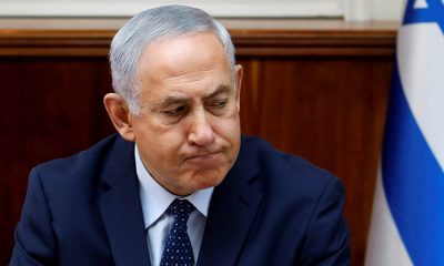 FILE PHOTO: Israeli Prime Minister Benjamin Netanyahu opens the weekly cabinet meeting at his Jerusalem office