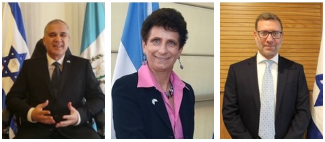 embajadores israelies