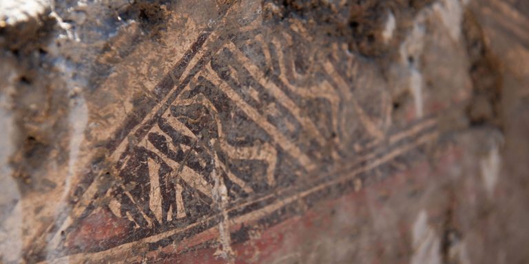 Arte mural antiguo cerca de Hebrón