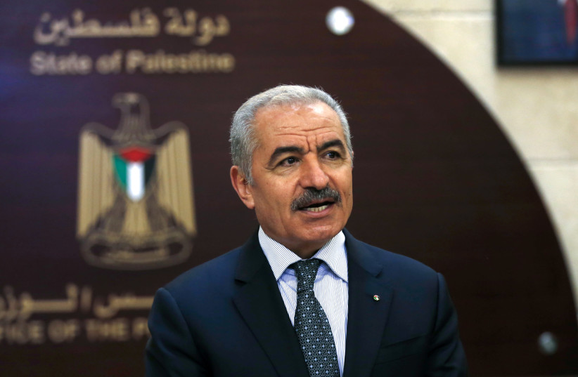 Palestinian Prime Minister Mohammad Shtayyeh in Ramallah. August 25, 2020