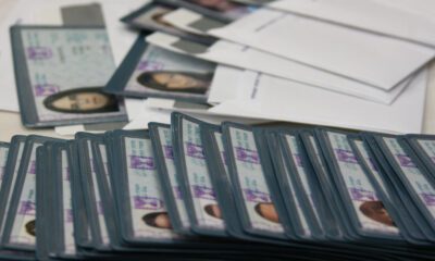 Israeli ID cards prepared to be given to new immigrants from different countries in the Absorbtion center Ulpan Etzion in Jerusalem