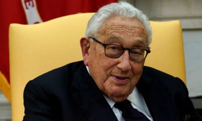 FILE PHOTO: Trump and Kissinger meet at the White House in Washington