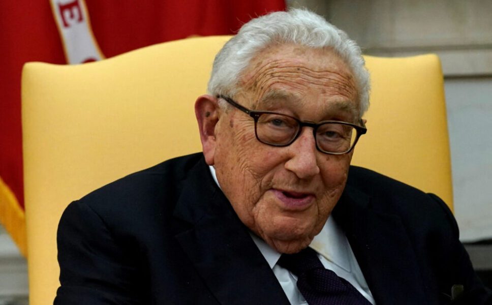 FILE PHOTO: Trump and Kissinger meet at the White House in Washington