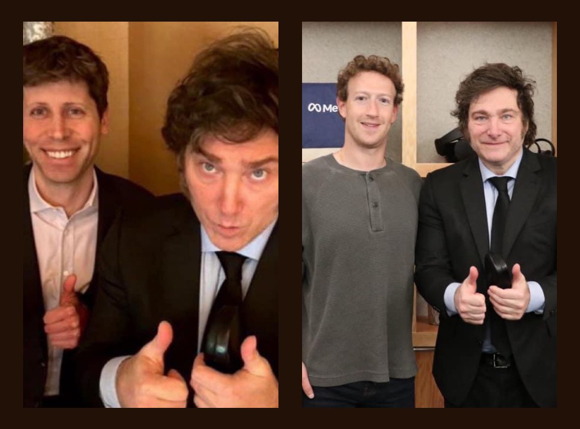 Milei Altman Zuckerberg