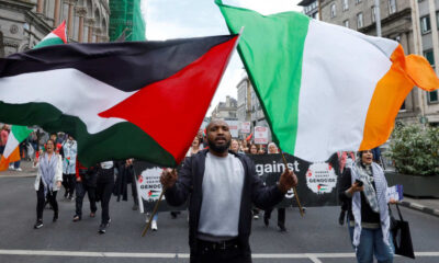 Irlanda manifestación pro palestina Dublin