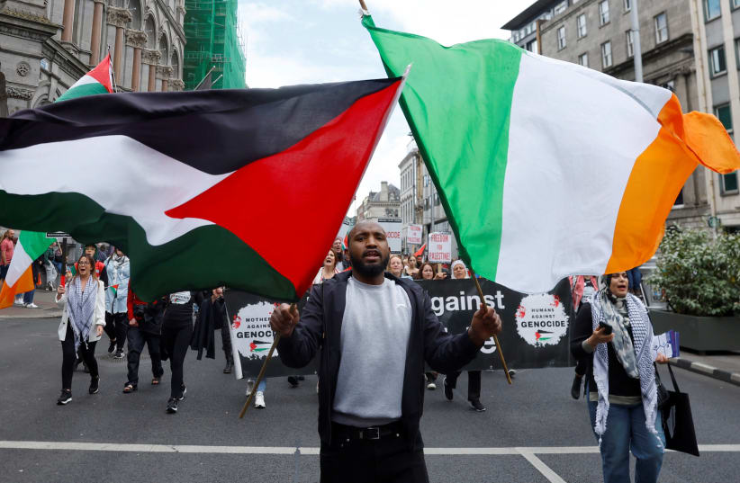 Irlanda manifestación pro palestina Dublin