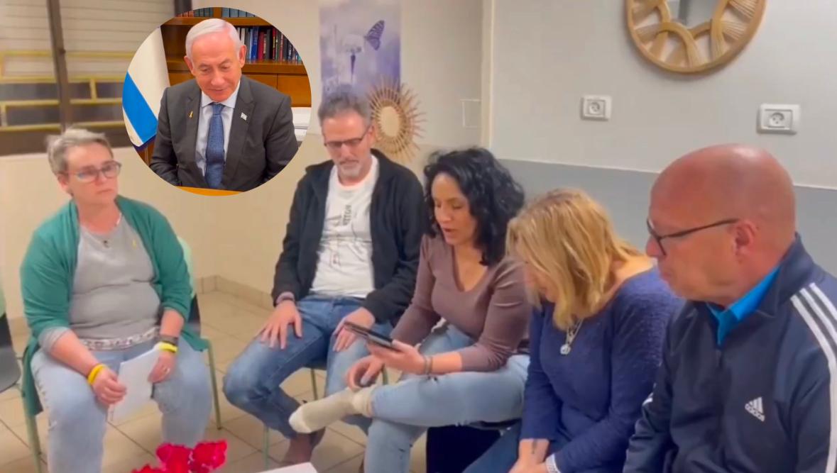 Netanyahu padres ex rehenes