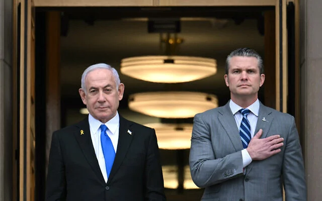 Netanyahu Hegseth