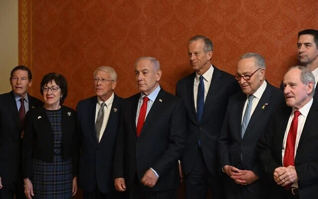 Netanyahu senadores EEUU