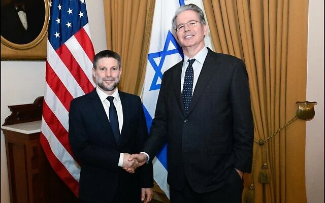 Smotrich Bessent