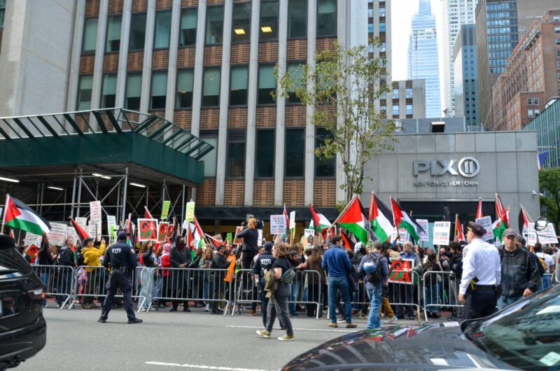 Hundreds,Of,Palestinian,Supporters,Gathered,In,Front,Of,The,Israeli