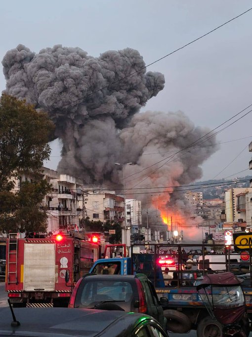 Bombardeo Líbano