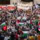 Manifestación pro palestina Harvard