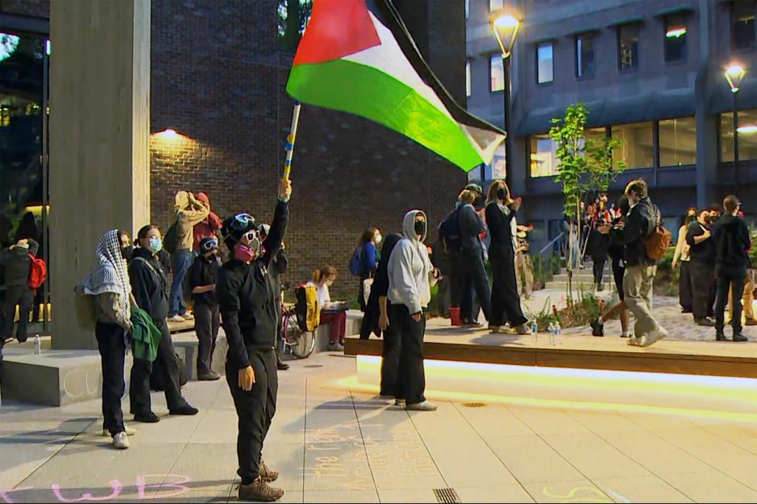 Manifestantes pro palestinos Universidad Washington