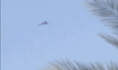 Dron iraní camino a Israel