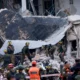 Edificio israelí detruido