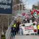 Manifestación antiisraelí Columbia