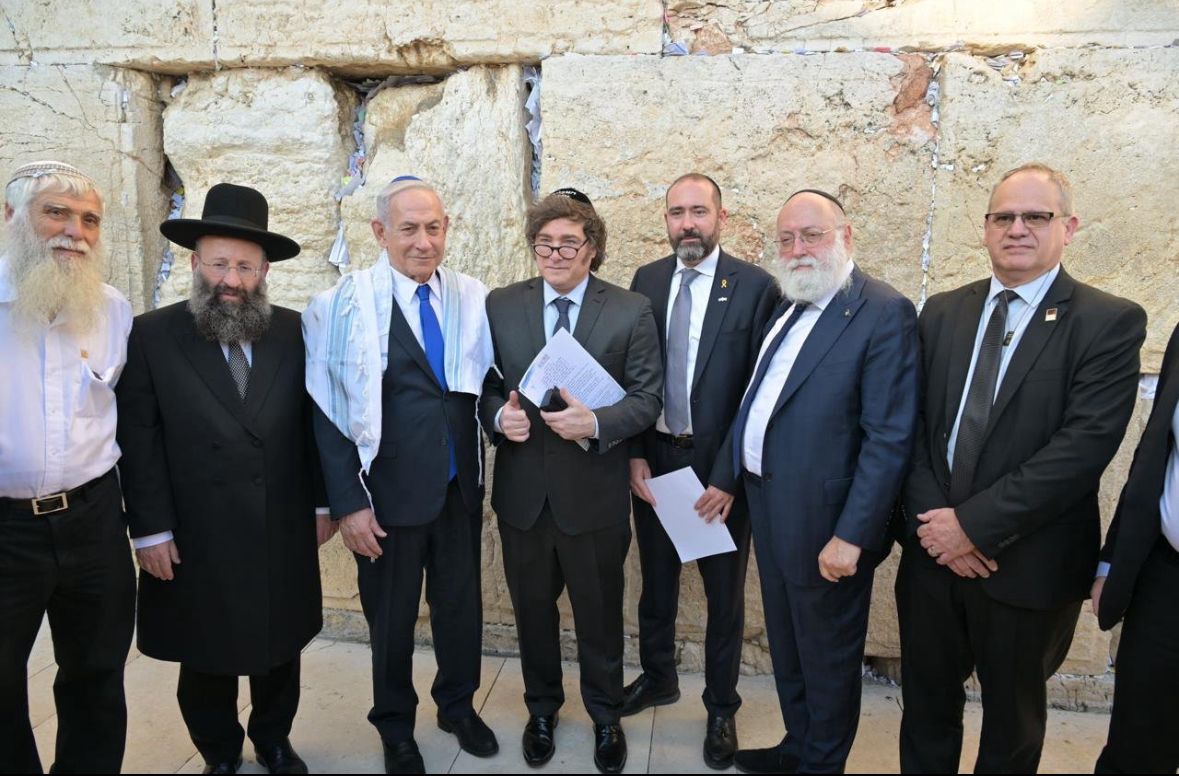 Milei Netanyahu Kotel