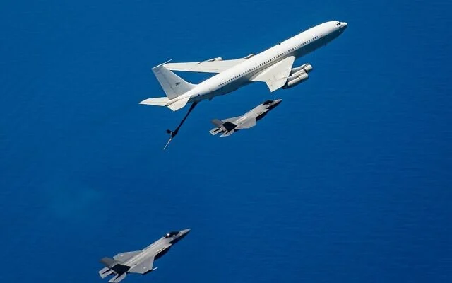 Reabastecimiento aéreo Israel