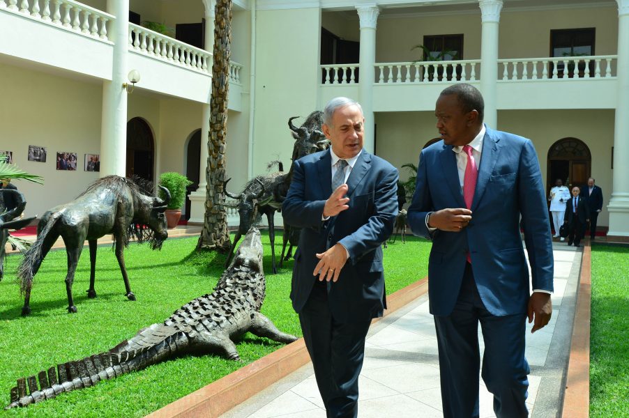 PM Netanyahu and Kenyan President Kenyatta