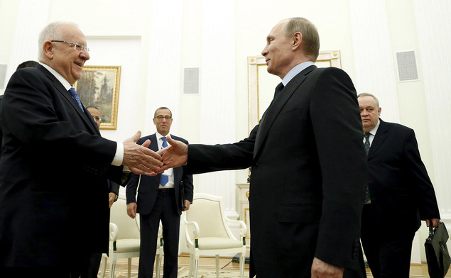 Russia’s President Putin meets Israel’s President Rivlin in Moscow