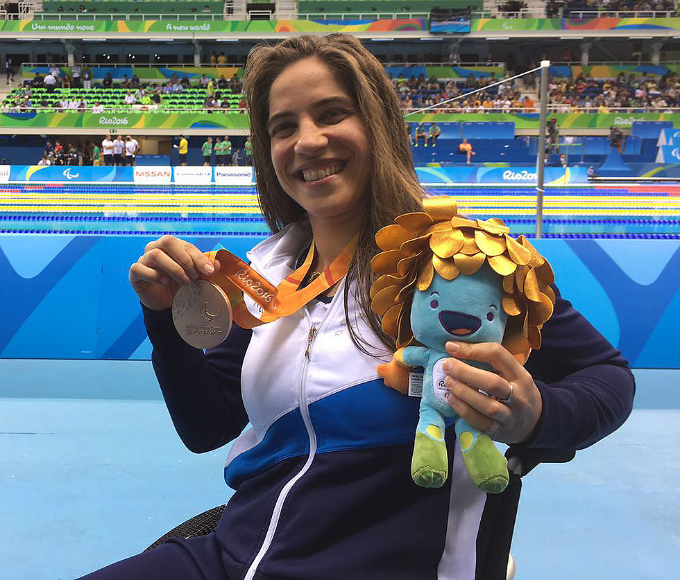 La nadadora israelí Inbal Pezaro ganó el bronce en 200 metros combinados